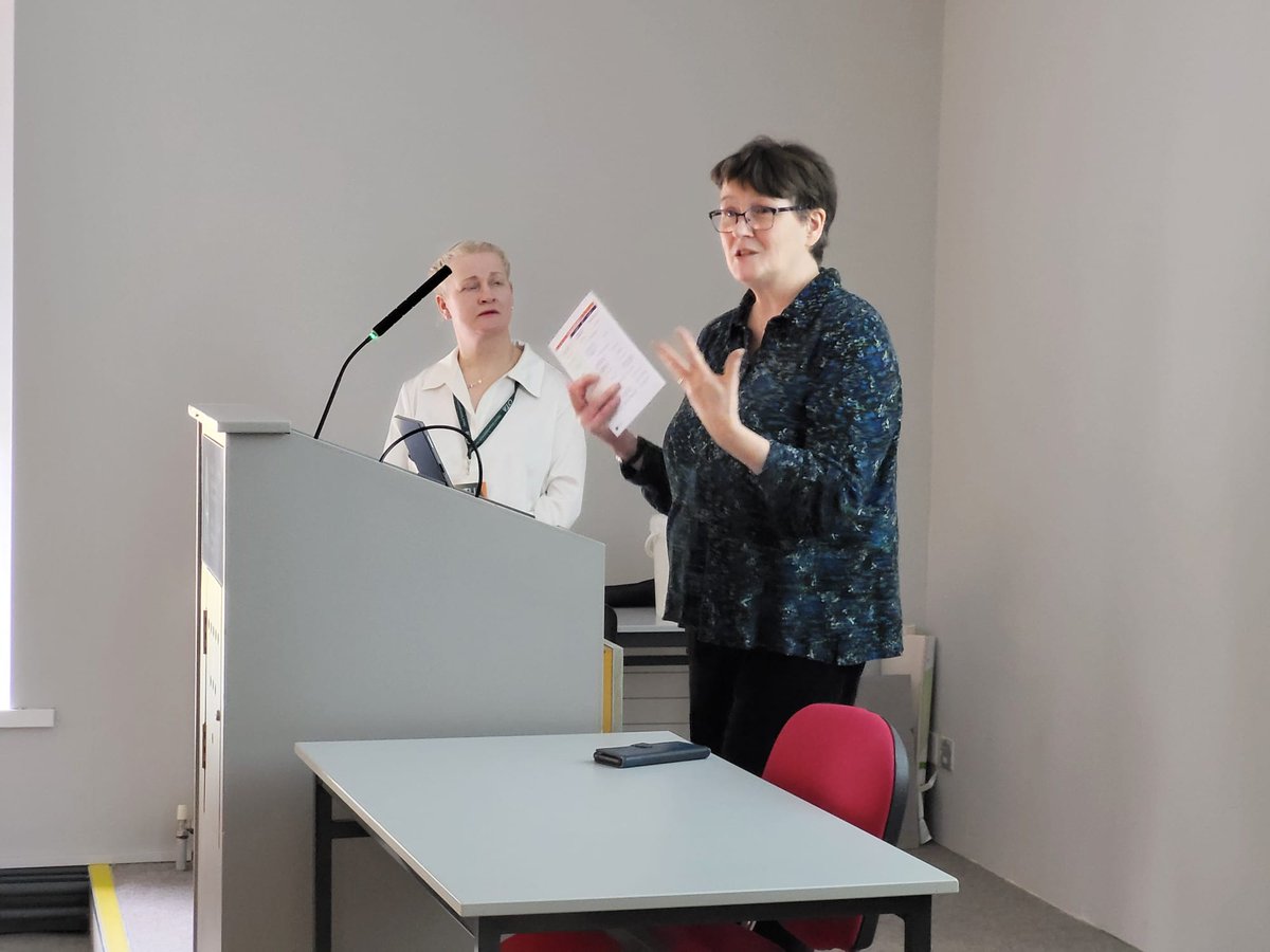 How can we create a sustainable future? 🍃 Professor Frances Lucy, ATU lead for EU Green, engages with the representatives from nine European universities at the WP5 Engagement EU Green Workshop at our Mayo campus. @EUGREENalliance #EUGREEN