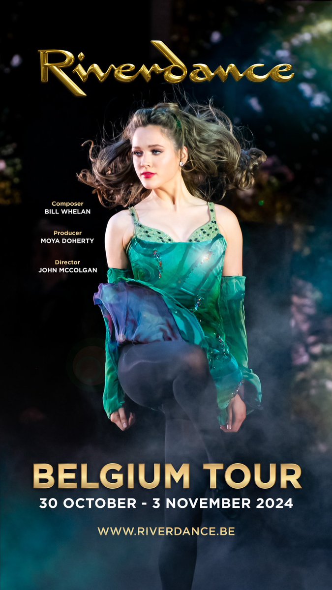 Tour dates just announced! Riverdance Belgium Tour. Performing 30 Oct - 3 Nov, 2024✨ 📍: Hasselt, Brussels, Antwerp and Marche en Famenne. Tickets on sale now: riverdance.be/en #belgium #riverdance #tour #irish