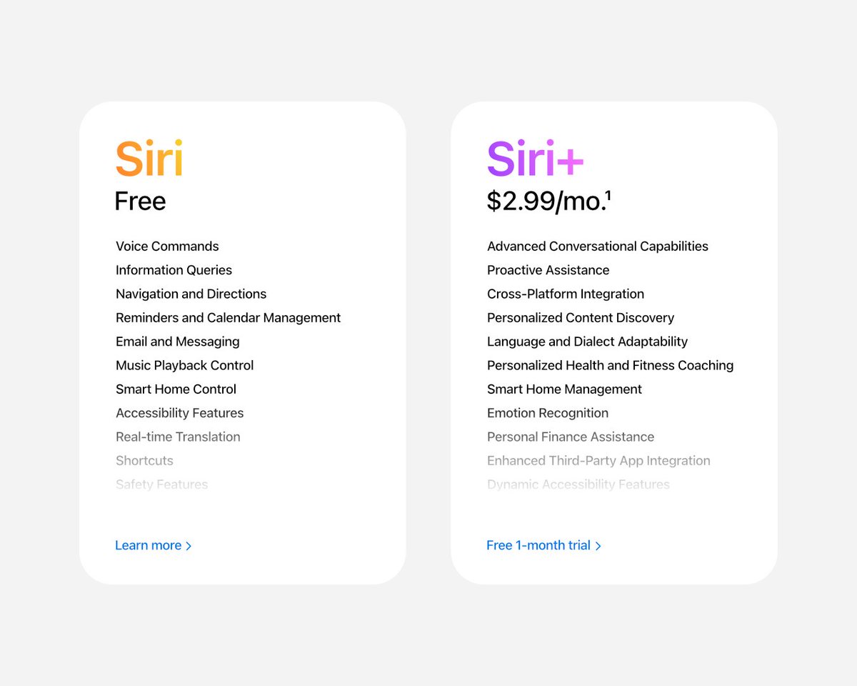 _hessleo's tweet image. What if #Apple would massively improve #Siri with #AI functions, but turn it into a paid service?