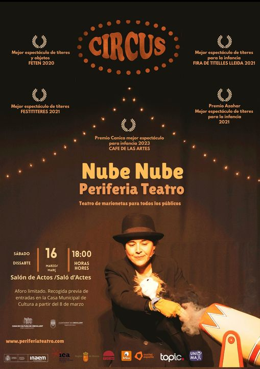 El próximo sábado 16 de marzo <a href="/periferiateatro/">periferia teatro</a> estará representando 'Nube Nube' en Casa Municipal de Cultura de Crevillent José Candela Lledó 🎭​✨​

#teatroinfantil #teatro #cultura #crevillente #alicante