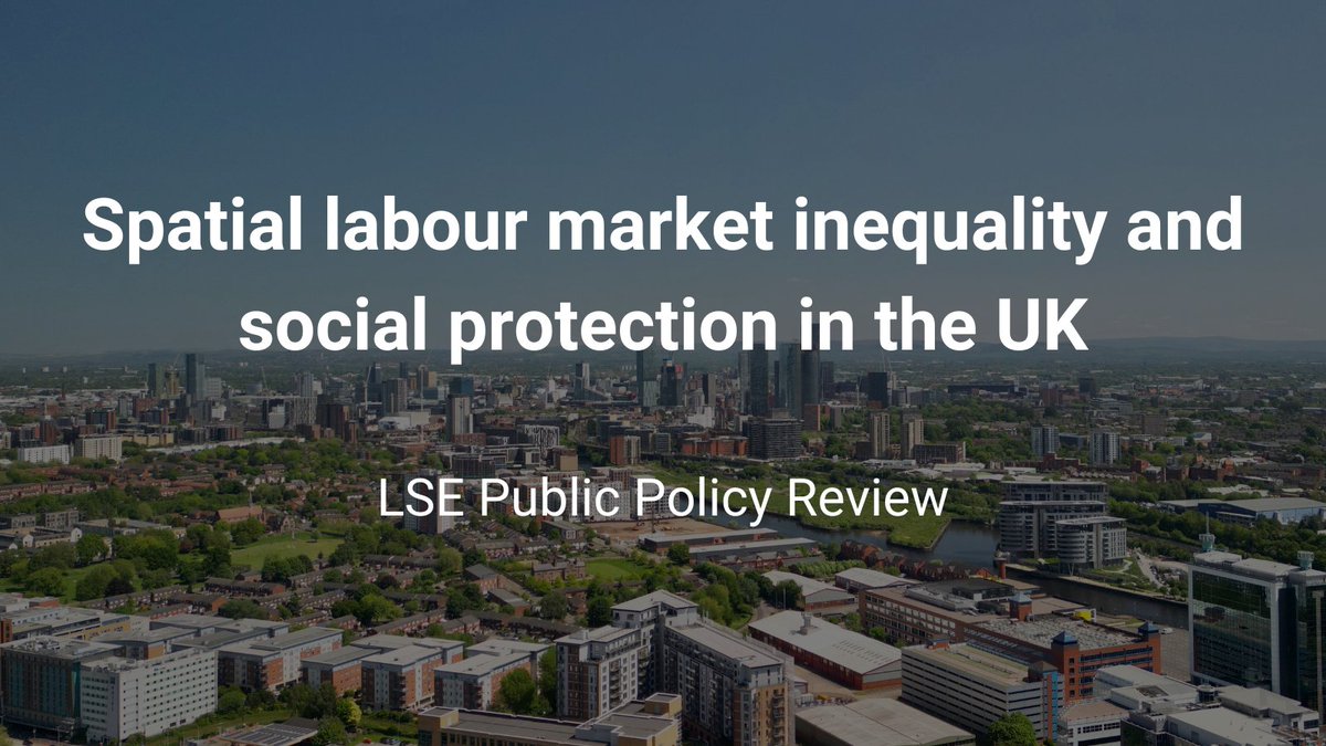 💡 Spotlighting research by @ndrlee, @markfransham and @pwlbukowski 'Spatial labour market inequality and social protection in the UK' 🇬🇧 🔴 zurl.co/8Zhn