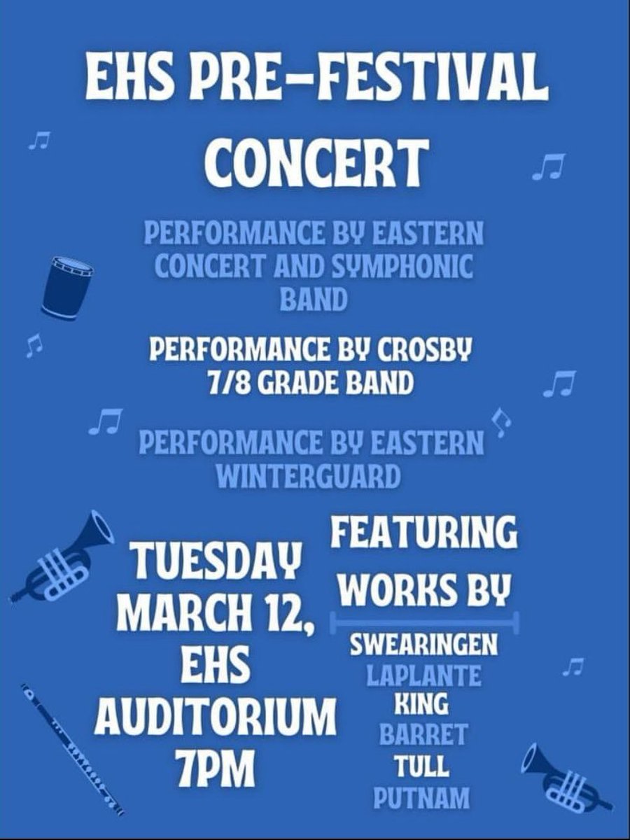 Crosby Band (@crosbyband) on Twitter photo Tonight is the night! Come hear some great music performed by <a href="/CrosbyBand/">Crosby Band</a> and <a href="/easternhsbands/">EasternHSBands</a> as we continue to prepare for KMEA District Assessment at the end of the month! #JCPSMusic #KMEA Tonight is the night! Come hear some great music performed by <a href="/CrosbyBand/">Crosby Band</a> and <a href="/easternhsbands/">EasternHSBands</a> as we continue to prepare for KMEA District Assessment at the end of the month! #JCPSMusic #KMEA