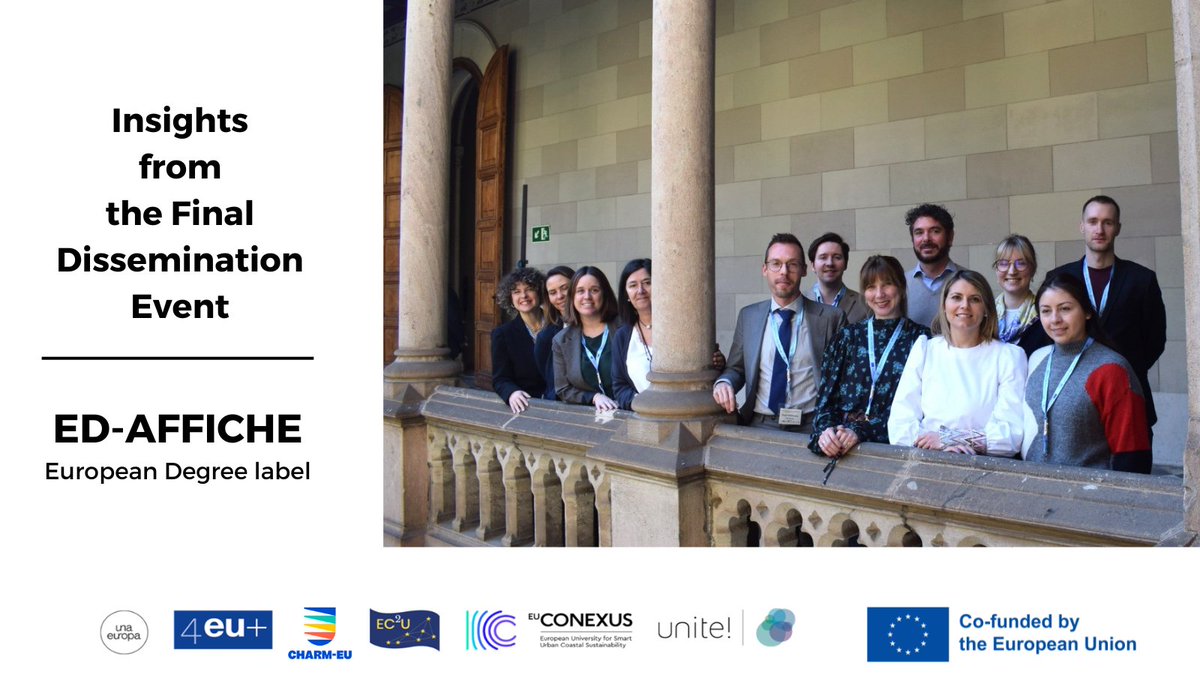 🌄Challenges & opportunities for #jointprogrammes ⚖️Legal obstacles 🤝Collaborating with students, employers & QA agencies 🎨Design proposals for the #EuropeanDegree Label We explored all this & more at the ED-AFFICHE Final Event! Relive the highlights: charm-eu.eu/insights-ed-af…