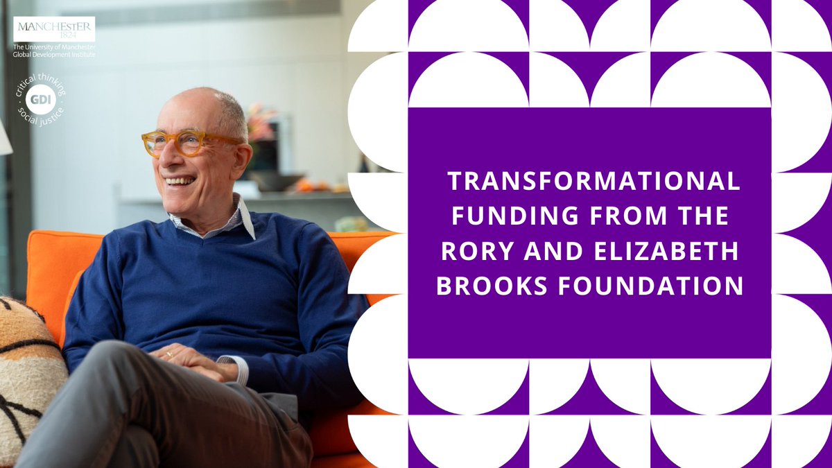 We’re incredibly excited to have received a generous £2 million donation from the Rory and Elizabeth Brooks foundation to transform development research at the University of Manchester! 

Read the official announcement here: loom.ly/t2ZZ48s