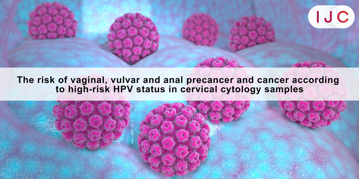 NOW ONLINE The data from this study show that women who test positive for cervical high-risk #HumanPapillomavirus are at increased risk of subsequently developing vulvar, vaginal and anal cancer and precancer 🔓OPEN ACCESS ➡️doi.org/10.1002/ijc.34…