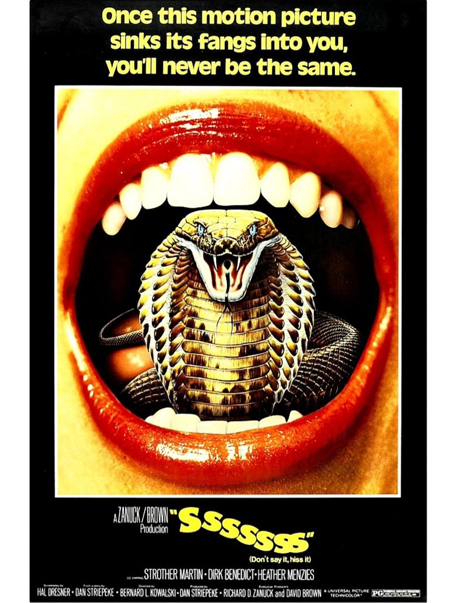 Horrorposterguy's tweet photo. Freaky fun as Martin turns Benedict reptile. Slick, sick throwback to the 1950s creature feature that smartly juggles disturbing and dumb. 1973.
#horrorcommunity #horrorfamily #horrormovie #horrorfilm #horrorfam #classichorror #horroraddict #horrorfan #mutantfam #monsterfam #film https://t.co/OpHy9FIaXF