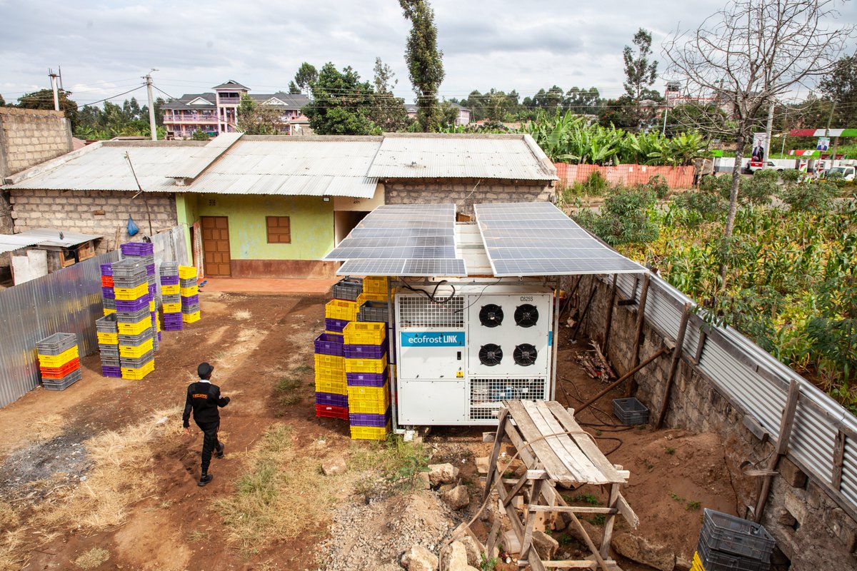 PowerUpEveryone's tweet photo. Smallholder Kenyan farmers are now getting a better and more reliable income thanks to solar powered, cold storage supplied by coalition partner and @Ashden_org Award winner @SokoFreshKE.
๐https://t.co/3ugqtAxhTz
#GreenPowerisaMust https://t.co/TOb6niE9Z4