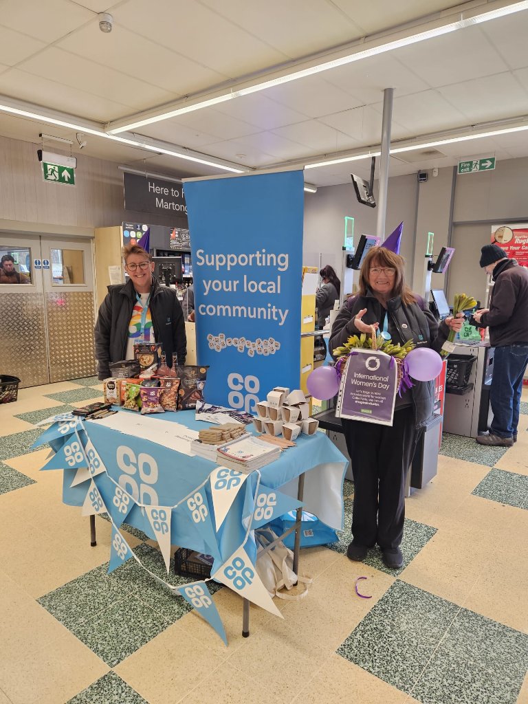 Great @coopuk Join in Live 'Your Membership Live' event with International Women's Day flower giveaway running alongside on Friday 8th March. Thanks to Member Pioneer @Di11900466. Great day was had by all of the attendees with lots of conversations. Thanks Bridlington