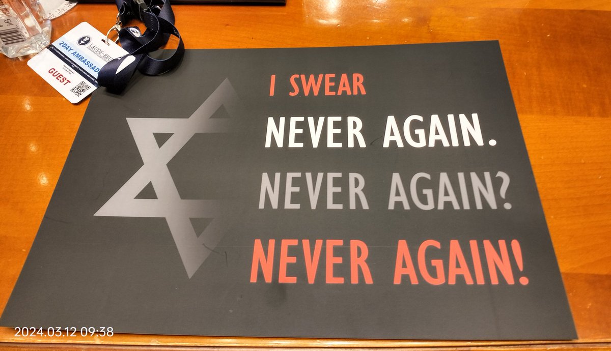 Travel_2Romania's tweet photo. Un proiect educațional de excelență #LaudeReut @tovabennuncherb
Supraviețuitorii Holocaustului sunt din ce in ce mai puțini.
"Suntem datori să construim un viitor echitabil pentru generațiile viitoare! "#NeverAgain #2DayAmbassador #Diplomacy #History https://t.co/M0GST8UzKI