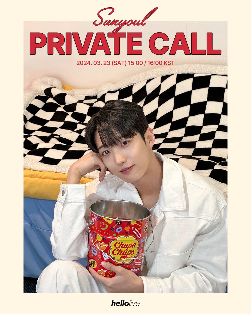 globalfansign's tweet image. [ #Sunyoul #UP10TION  / #선율 #업텐션 ] Sweet day with SUNYOUL
Event time: March 23 15:00 KST
Store: Hellolive
Number of winners: 90
 Sales period: March 12 - March 23 15:00 KST
Winner reveal: First come first serve
Link:hellolive.tv/detail/245
#fansign #videocall #globalfansign