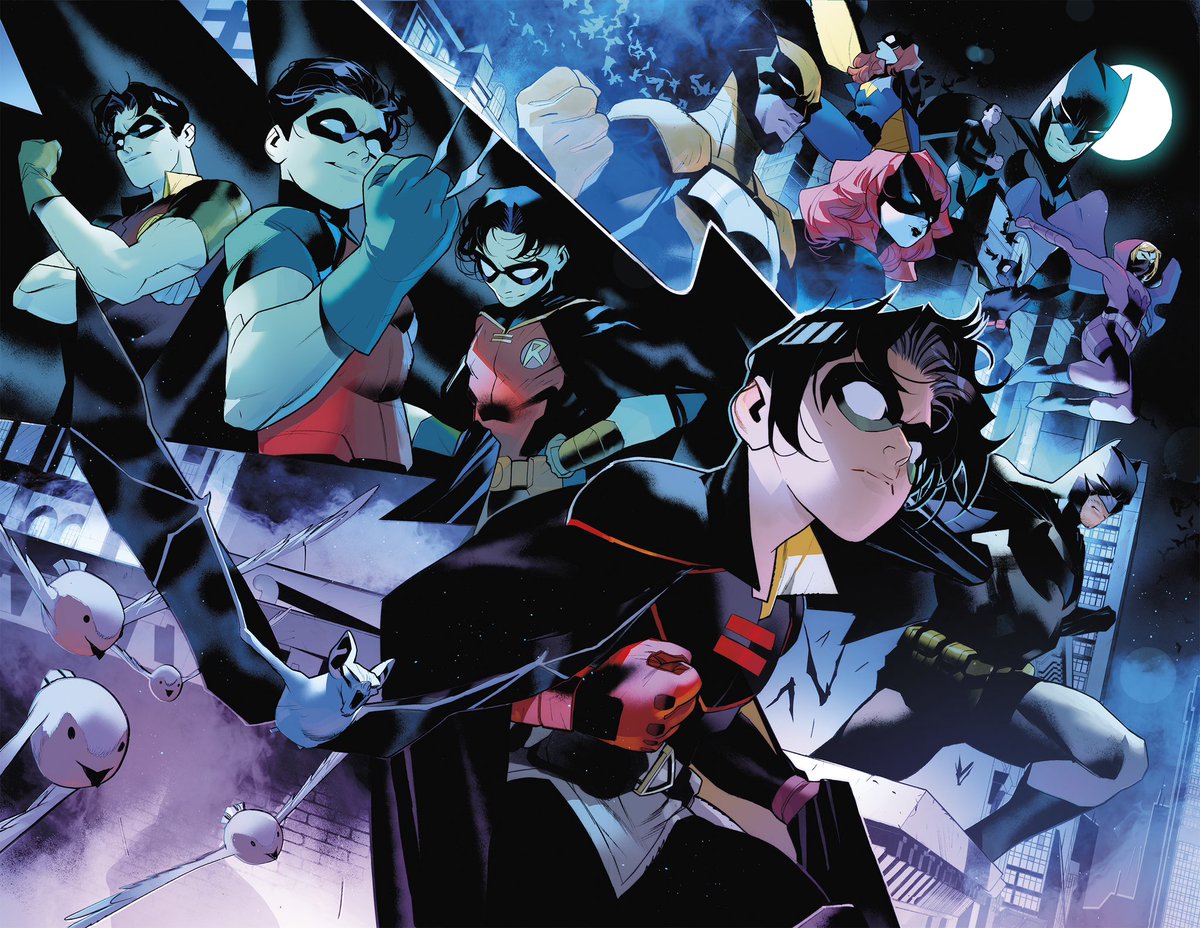 SimoneDiMeo_'s tweet photo. Batman and Robin #7 
Is out TODAY! 
Story by @Williamson_Josh 
Art by me 
Colors by Giovanna Niro!

A little preview here🦇🦇🦇 https://t.co/iqV9ZwgMCl