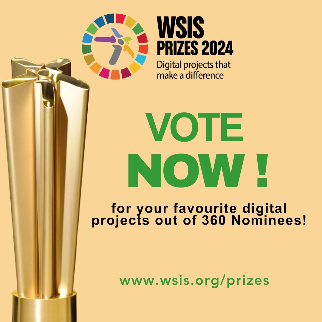 🌍 Exciting News! 🏆 We've been nominated for the #WSIS PRIZE 2024 out of 1000+ submissions! 🎉 Help us win this prestigious award, let's bring it to Africa by voting for #PAYAIG. 🗳️ Vote 👉itu.int/net4/wsis/stoc…  #IGF2024 #GenerationConnect #InternetWeWant #DigitalFutureForAll