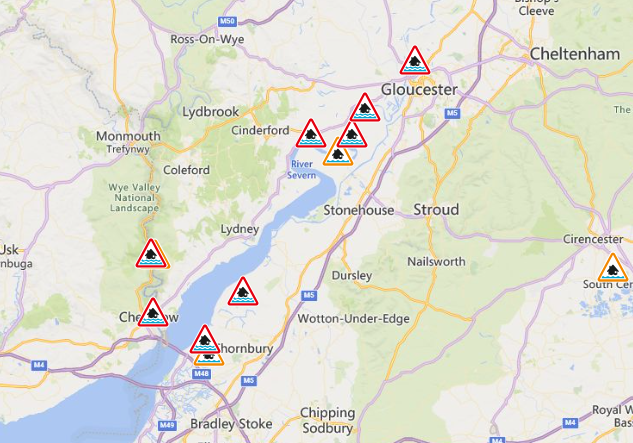 EnvAgencyMids's tweet image. Several #floodwarnings are in place along the #RiverSevern in #Gloucestershire due to the #SevernBore high spring tides.
 
Know your #flood risk by signing up for flood warnings here 👉 gov.uk/sign-up-for-fl…
 
#FloodAware