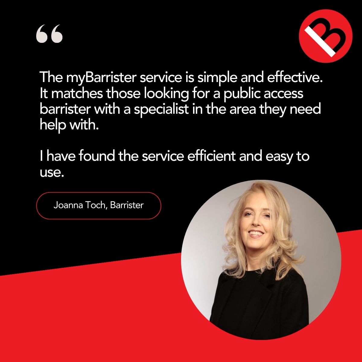 myBdirect's tweet photo. Joanna Toch has been with myBarrister since 2015.

A specialist of over thirty years' call, Joanna holds extensive knowledge in all things family law; be it divorce and matrimonial finance or cohabitee disputes. https://t.co/OlDTE8ey3e