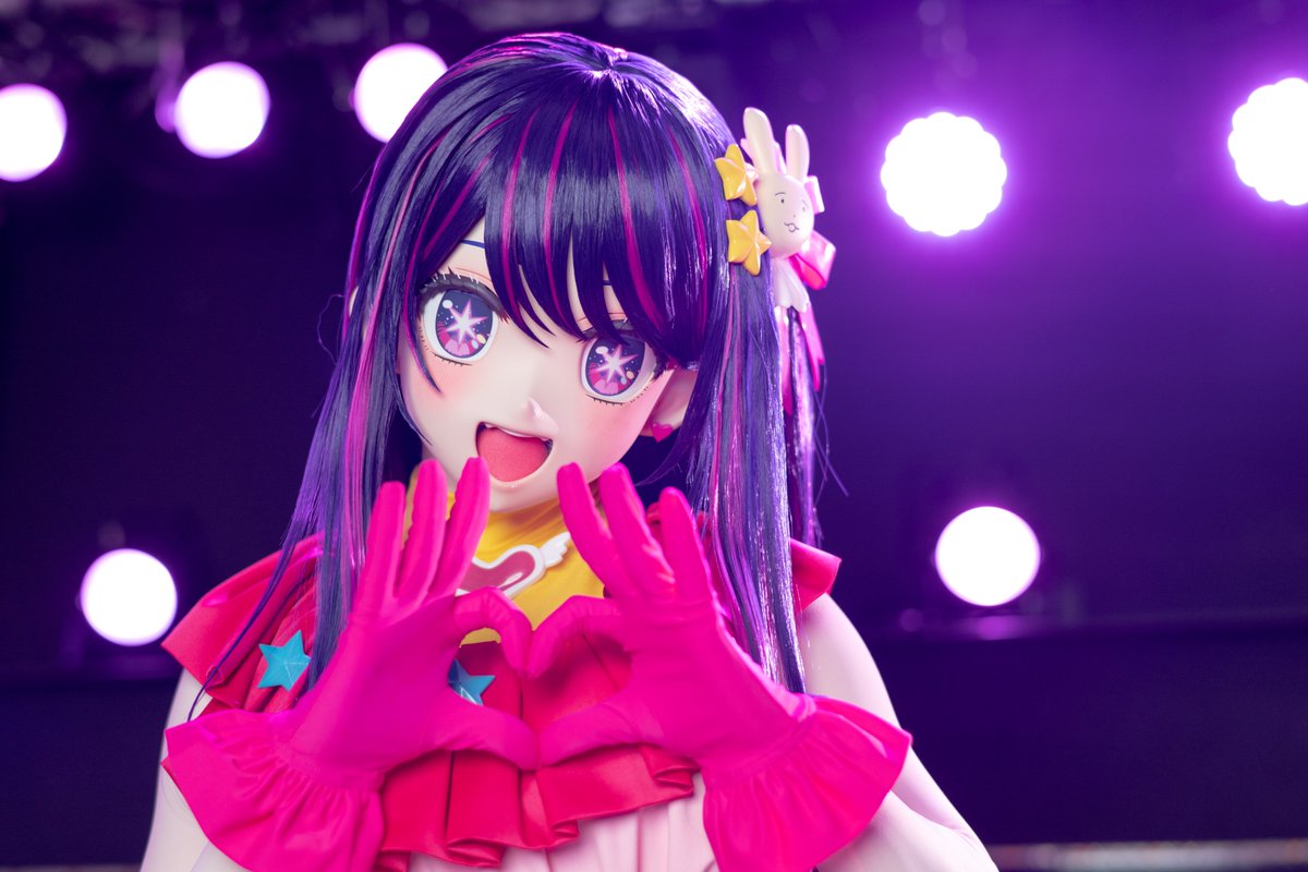 星野アイ 推しの子 着ぐるみ　マスク　 コスプレ　コスチューム 全頭面 鍵 衣装つき 【推しの子】星野アイ マスク コスプレ 着ぐるみ