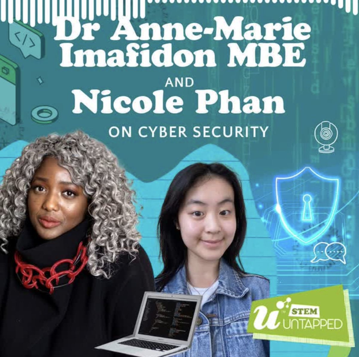 Stemettes's tweet photo. Privacy laws, biometrics, camera doorbells & DNA. In this bitesize episode, Head Stemette @aimafidon and Nicole Phan discuss all things cybersecurity 🔐📱👁️
🎧 listen here https://t.co/vaMr7cesGQ
#cybersecurity #stemettes #biometricsecurity #codedbias https://t.co/BuqB06xYWh