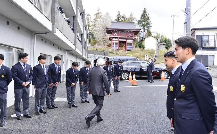 新しい寮での生活でより一層チームワークを高め、大学日本一の目標に