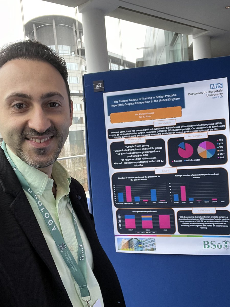 Delighted to have chaired a session at the Bsot meeting about #BSoT_UK relations including #BURSTurology and #UROLINK. Also, showcased #PHU_NHS with a poster. The conference was truly exceptional.
@wessexurology @urologytraining