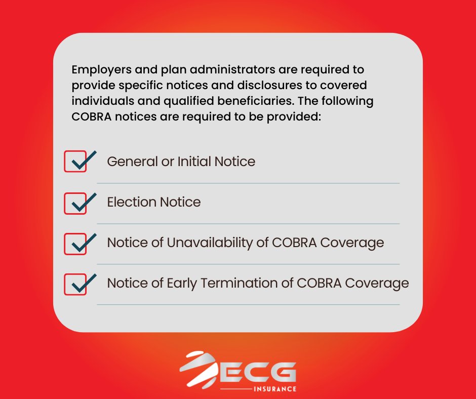 EcgInsurance's tweet image. COBRA is complex and technical. If your team needs help wrapping your arms around this important business practice, give us a call. We can help!
ecginsurance.com/employee-benef…

#ECGInsurance #BenefitsMadeSimple #COBRA #COBRANotice #Outsourcing
