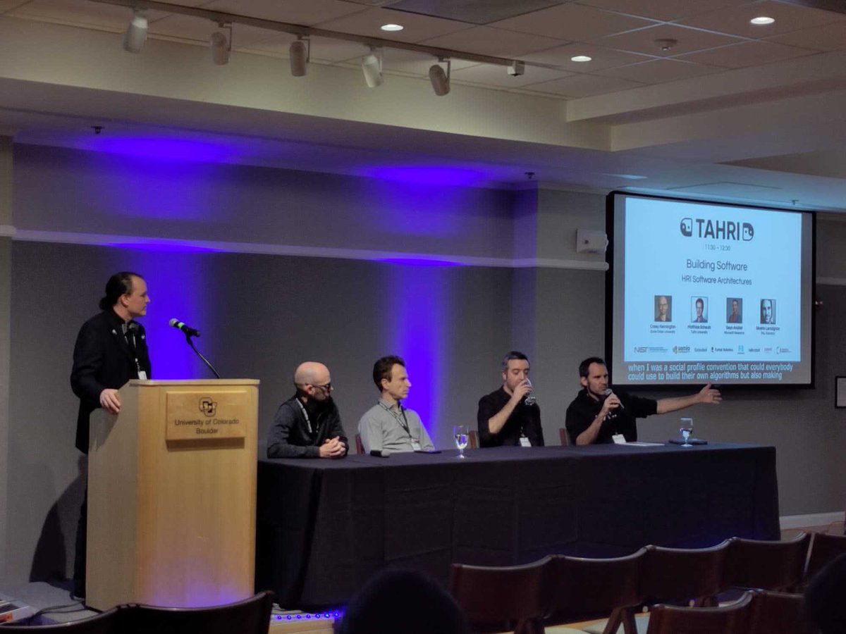 @TAHRIorg, the first-of-its-kind event founded by Ross Mead, took place in Boulder, USA. Our Senior Scientist, @skadge, attended as a panelist and discussed the challenges of building robotic systems for human-robot interaction.