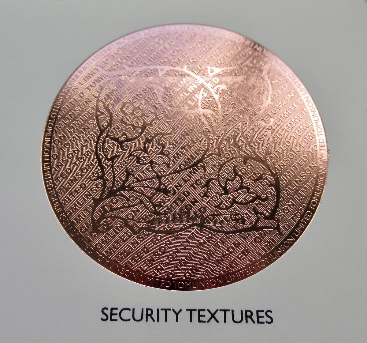 #Security #Foiling #Dies add essential #protection to printed products helping guard against #counterfeiting. Designed for use with standard foil, #Tomlinson’s #securitydies contain bespoke-designed patterns &amp; textures unique to you &amp; come with a Certificate of Authenticity.