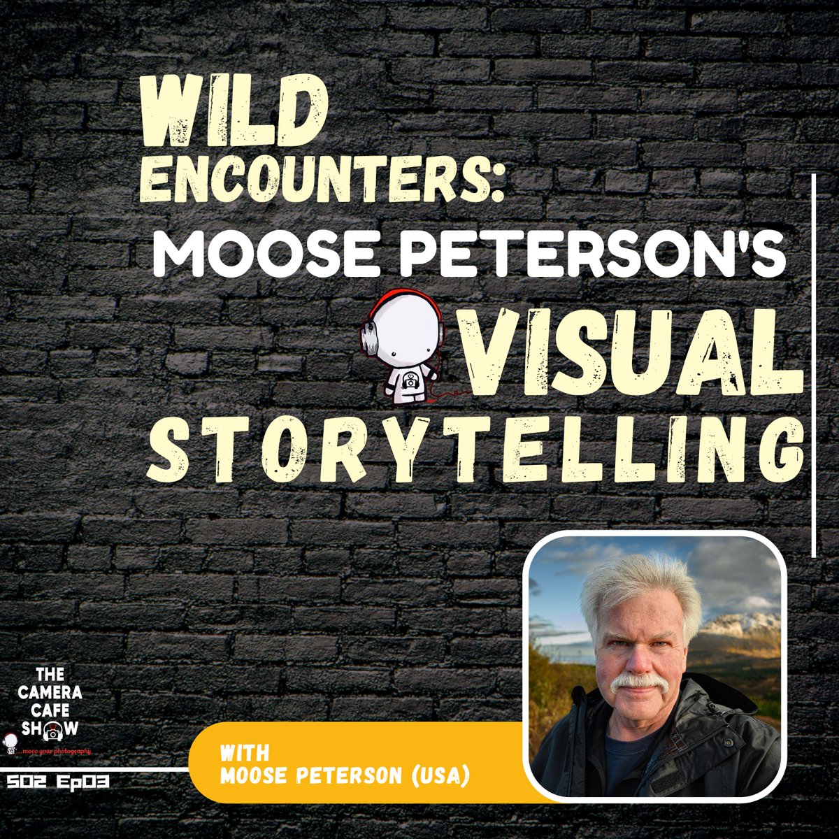 🎧'Wild Encounters: Moose Peterson's Visual Storytelling'🎧 Iconic Wildlife Photographer and Nikon Ambassador Moose Peterson talks about his Journey, Conservation and Telling Better Stories📸 You can't miss this! 🐦🤩 Available on all podcast players ⬇️ linktr.ee/thecameracafes…