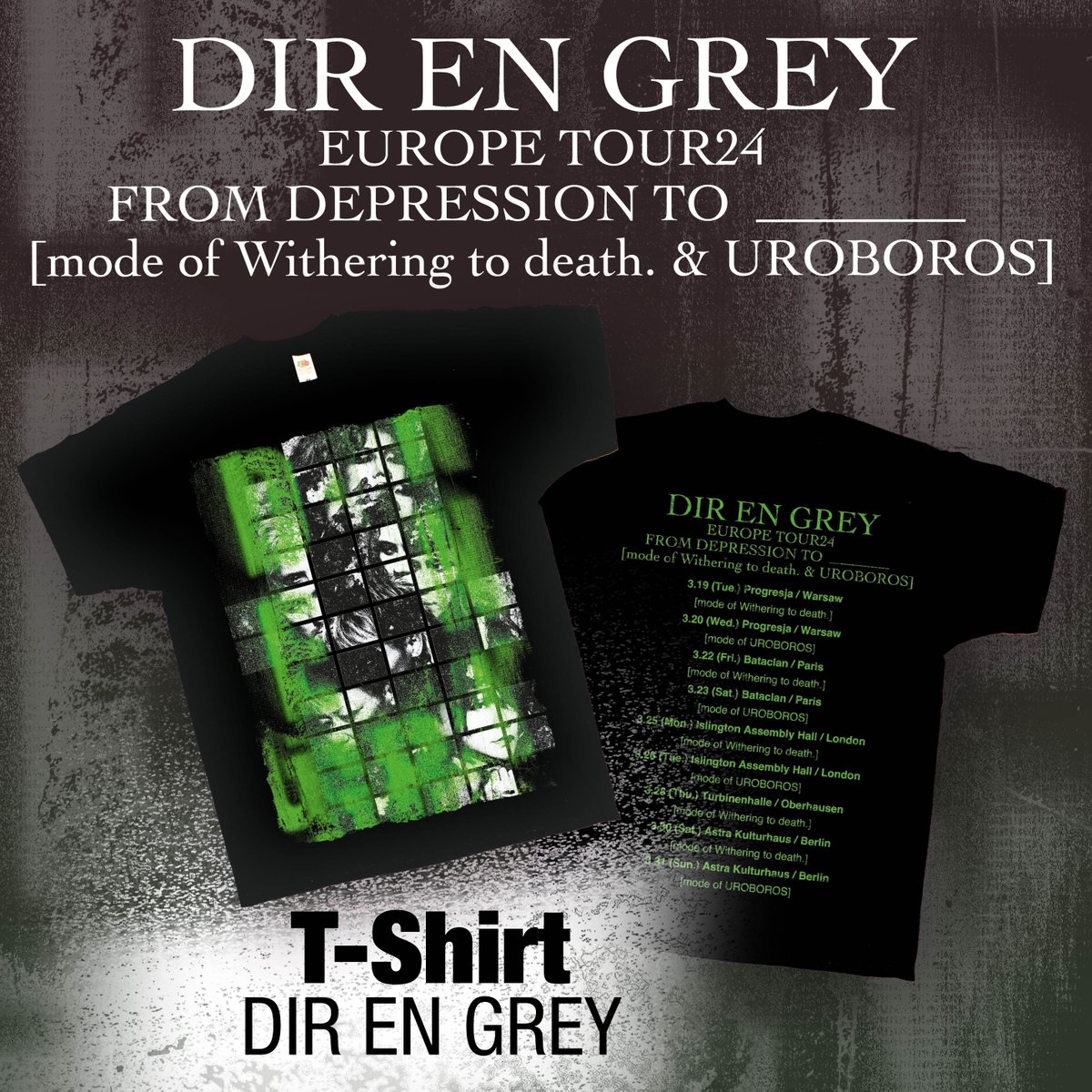 DIR EN GREY TOUR24 Tシャツ XXL DIR EN GREY TOUR24 PSYCHONNECT OFFICIAL MERCH「GAUZE-T」 | GALAXY