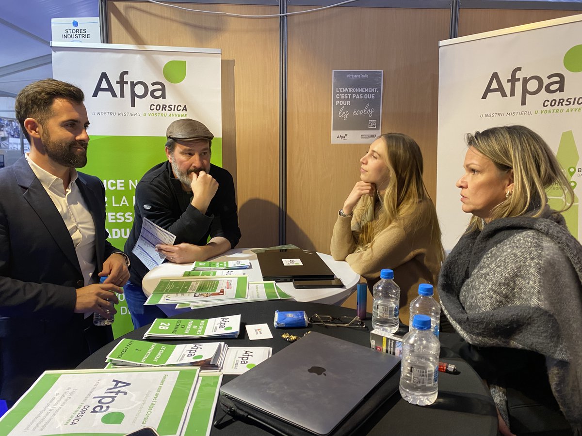 AFPA_CORSE's tweet photo. #EVENEMENT 📣

🚀 L'Afpa Corsica était présente, avec son partenaire #BEESIDE, au #SalonCHRProExpo les 10, 11 et 12 mars à Bastia.

🔥 Jean-Ange LECA, Directeur Régional, a participé à la table ronde @UMIH20, sur le thème de la future école hôtelière en partenariat avec @CciCorse https://t.co/u7NUaII4dN
