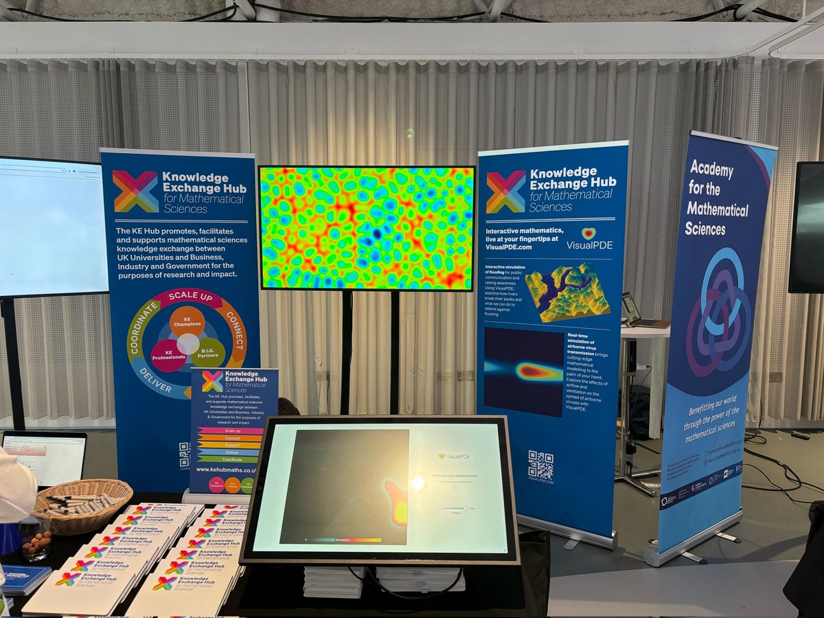 Ben (<a href="/bj_w95/">Benjamin Walker</a>) is presenting VisualPDE at the Maths Summit, hosted at the Science Museum (<a href="/sciencemuseum/">Science Museum</a>) in London, with some slick posters and some very cool demos! 

@protectingmaths @KEHub_Maths