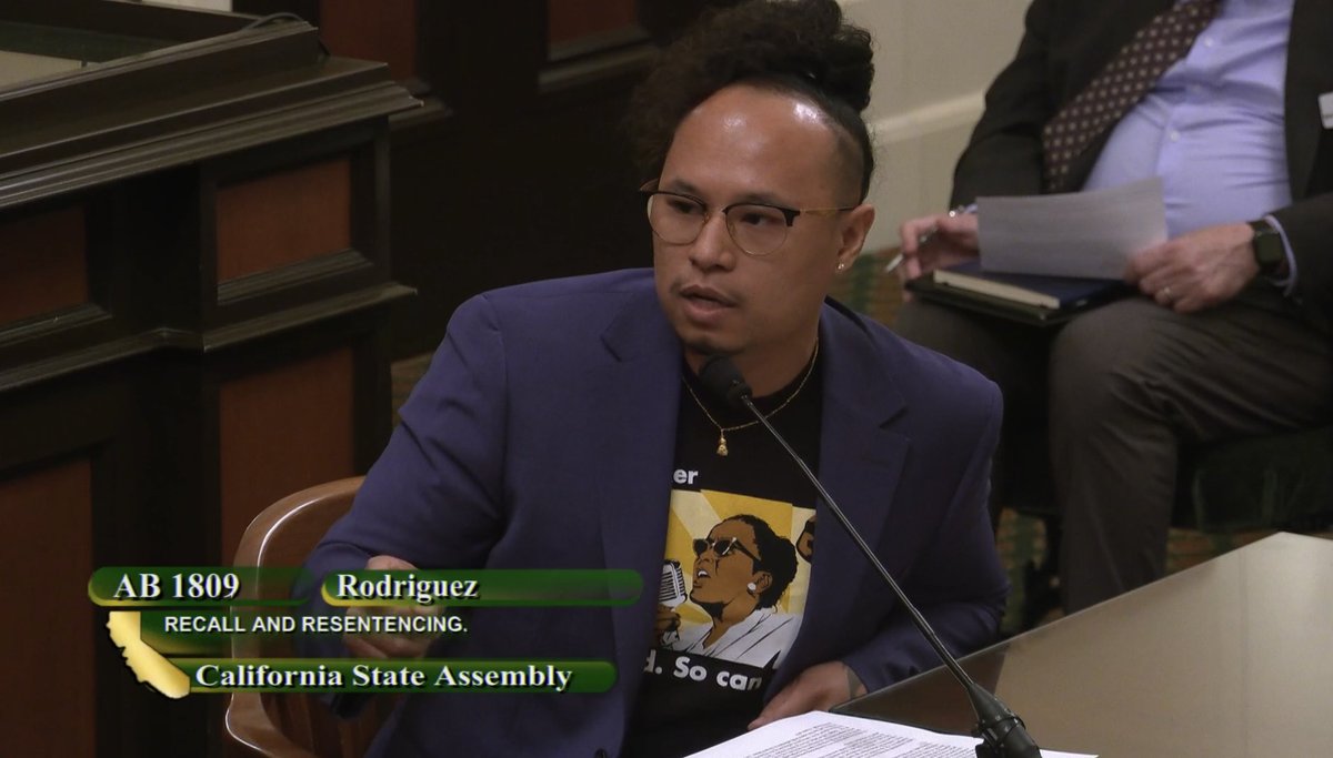 We're in Sacramento today supporting (and opposing) critical legislation #CAleg Policy Associate Thanh Tran (@RailroadUnderg1) testified in opposition to #AB1809: 'I'm a father, a small business owner, and a proud advocate, but that's only possible because of PC§ 1172.'