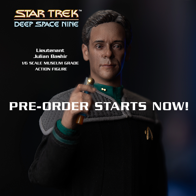 New pre-order for @StarTrek: Deep Space Nine Dr. Julian Bashir 1/6 figure starts now! bit.ly/3IzAi0Y #onesixth #actionfigures #collectibles #SixthScale #StarTrekDeepSpaceNine #AlexanderSiddig