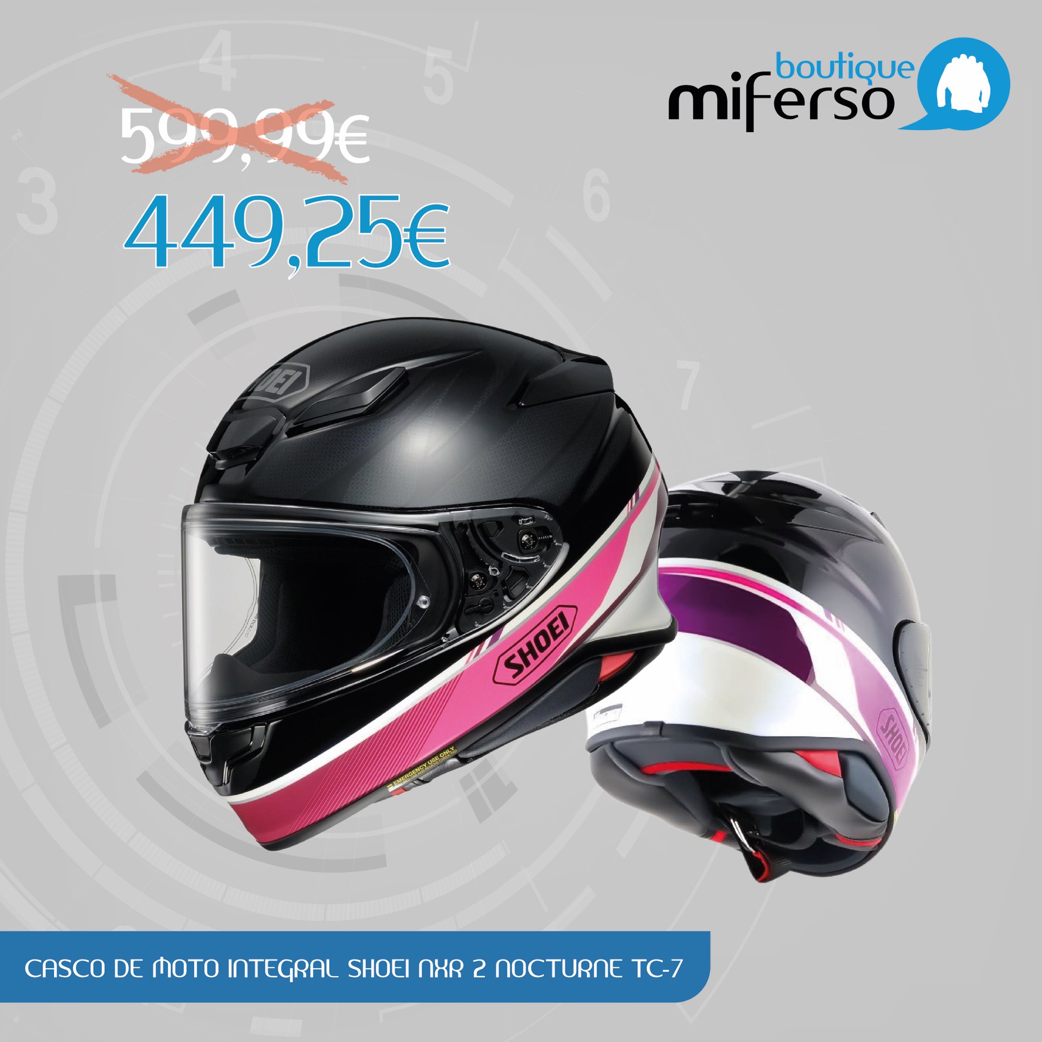 miferso on X CASCO DE MOTO INTEGRAL SHOEI NXR 2 NOCTURNE TC 7 De 599 00 449 25 https t 9cYwHDPbLj miferso santander cantabria boutique oferta promocion liquidacion shoei shoeinxr2 casco cascos http...