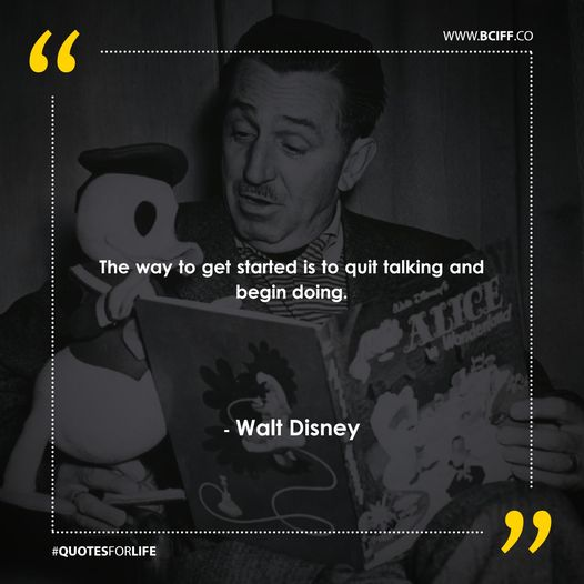 LisaSpeaketh's tweet photo. “The way to get started is to quit talking and begin doing.” - Walt Disney
#ActorQuotes #Quotes #WaltDisney #bciff #bciff2024 https://t.co/pVcW1zpsg2