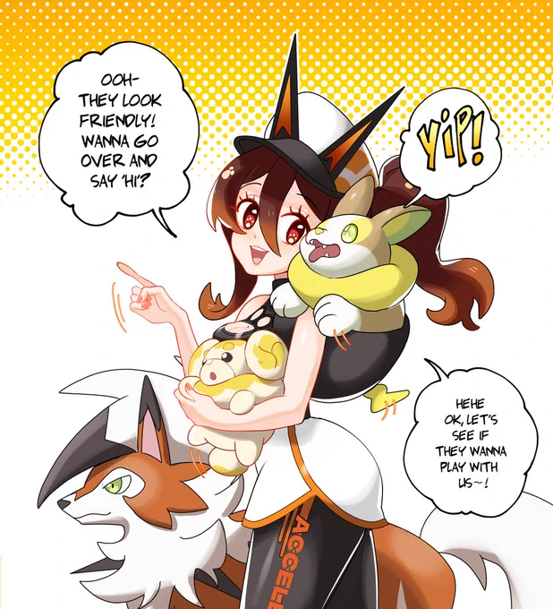 🐶🐾OC interaction post! 

Comment with a pic of your pokemon oc + a quote from them addressing Maelys! 👉👈☺️

(I'll pick a few to doodle, I feel like drawing her interacting with ocs!) 