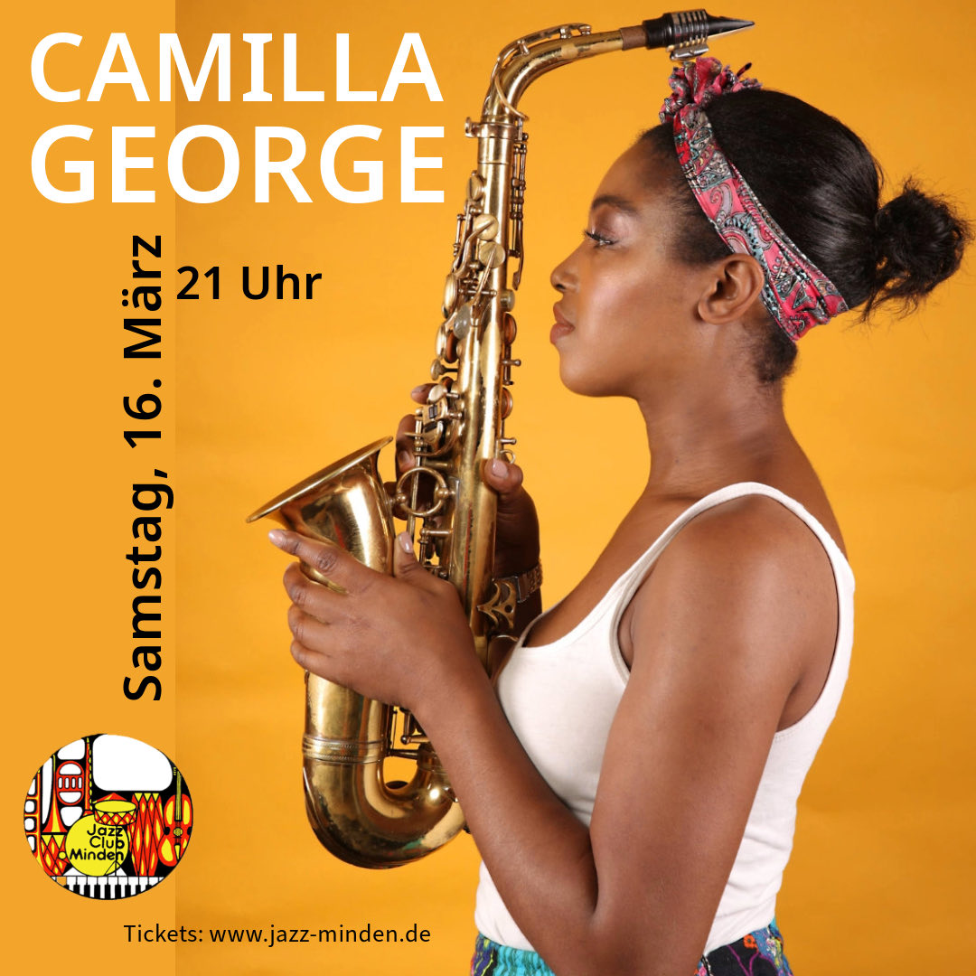 JazzClubMinden's tweet photo. Wir freuen uns auf das Konzert mit ⁦@Camilla_sax⁩ aus #London am kommenden Samstag https://t.co/aTKhu5oBXw