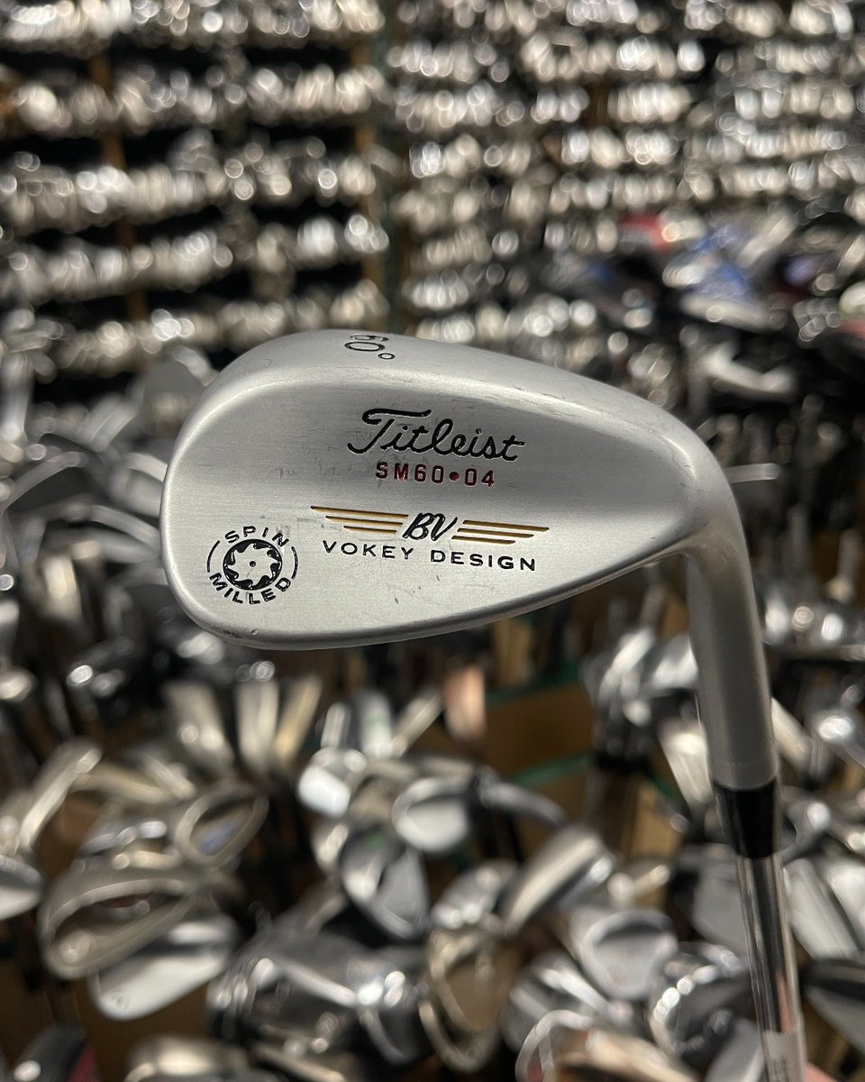 2ndSwingGolf's tweet image. Who's getting up-and-down with this Vokey Spin Milled 60 degree wedge? ⛳

Despite being released in 2007, this #TradeInTuesday find is still in great shape! Available online here: bit.ly/3IzpOi8

#2ndswinggolf #vokey #golf