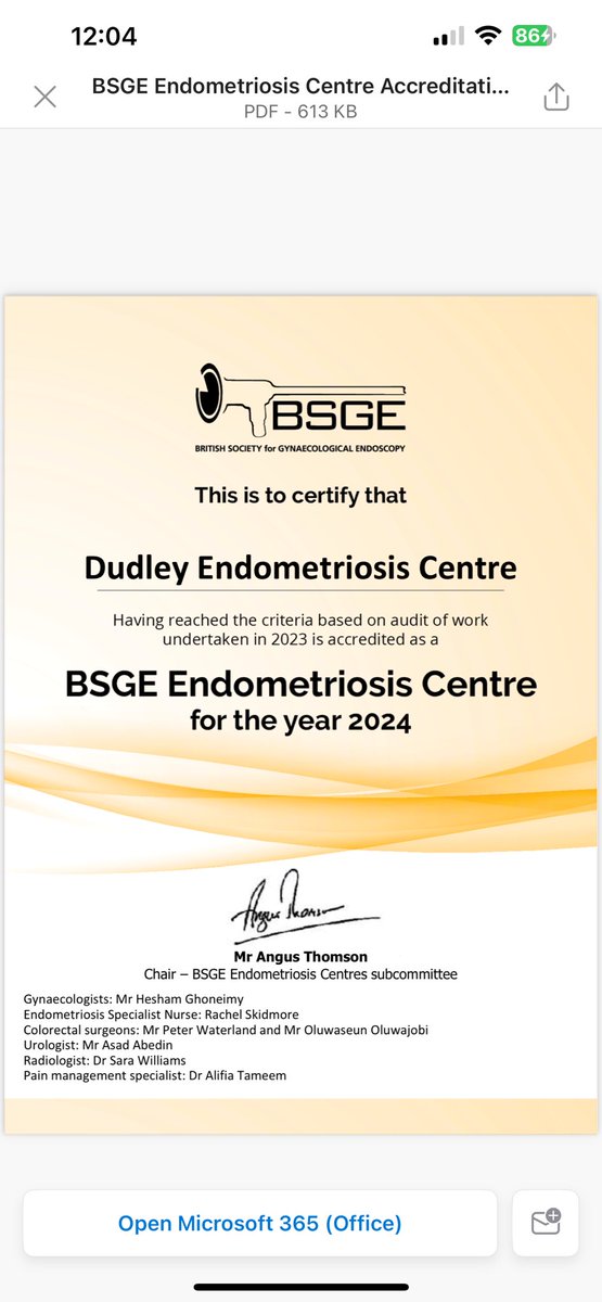 Hesham Ghoneimy (@mrghoneimy) on Twitter photo Happy to share that our Endometriosis Centre <a href="/DudleyGroupNHS/">The Dudley Group</a> has gained accreditation with <a href="/TheBSGE/">BSGE</a>  after change of Gynaecologist. 
Thank you to the whole MDT for their dedication! Happy to share that our Endometriosis Centre <a href="/DudleyGroupNHS/">The Dudley Group</a> has gained accreditation with <a href="/TheBSGE/">BSGE</a>  after change of Gynaecologist. 
Thank you to the whole MDT for their dedication!