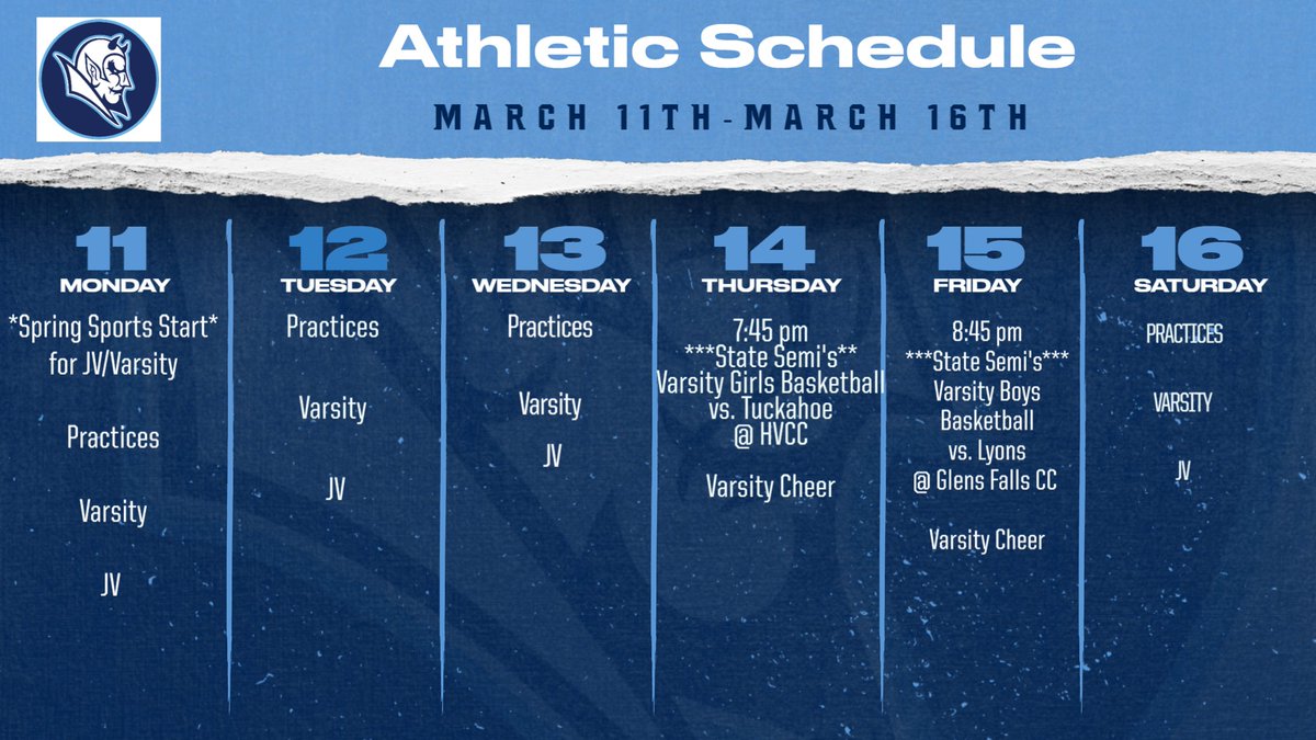 Tickets for this weekend's events: gofan.co/app/school/NYS… Both games will be live-streamed on the NFHS network (subscription required). GO BLUE!!!