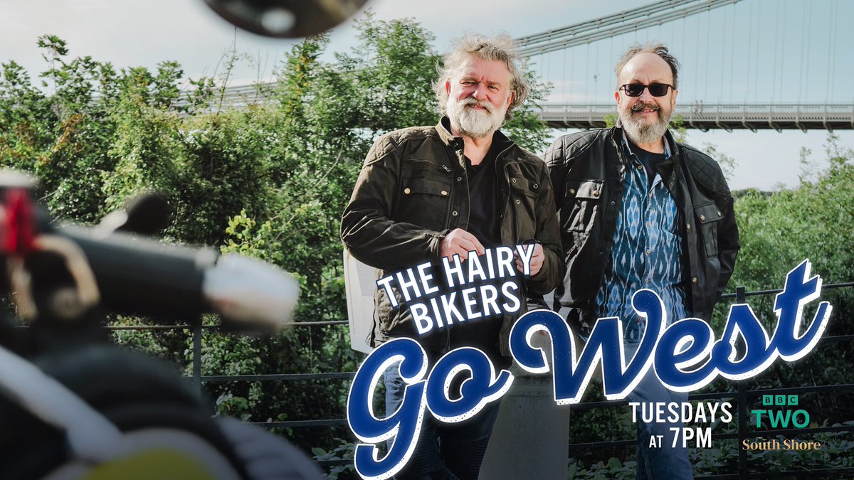 The sixth episode of The Hairy Bikers Go West is out TONIGHT, 7pm on @BBCTwo Tune in this evening to celebrate their friendship as Dave and Si cruise along the River Severn discovering the area’s rich diversity of flavours ❤️🏍️🏍️ #hairybikersgowest