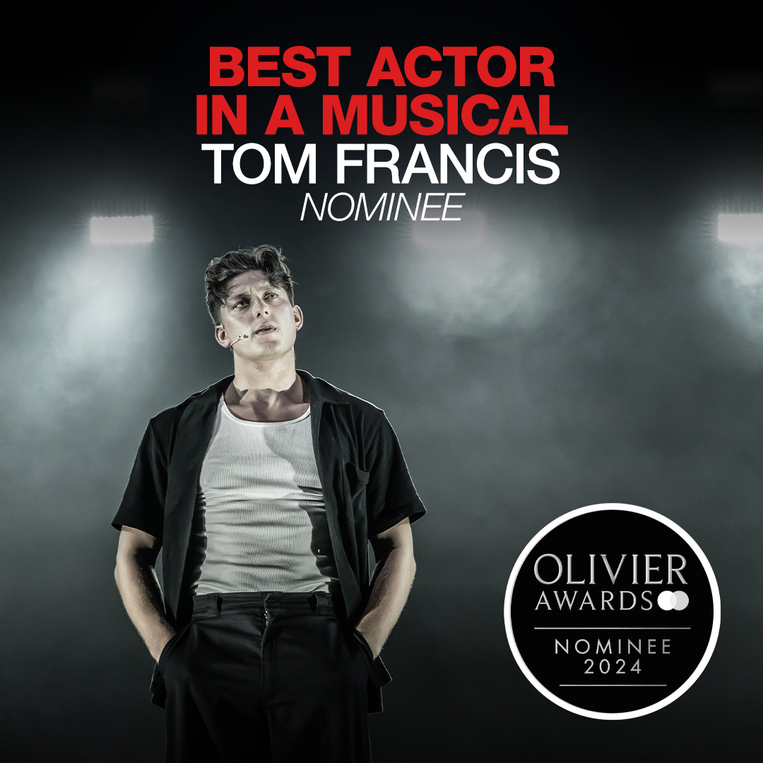 Just announced: Tom Francis has been nominated for Best Actor in a Musical at this year’s @OlivierAwards. #SunsetBLVD