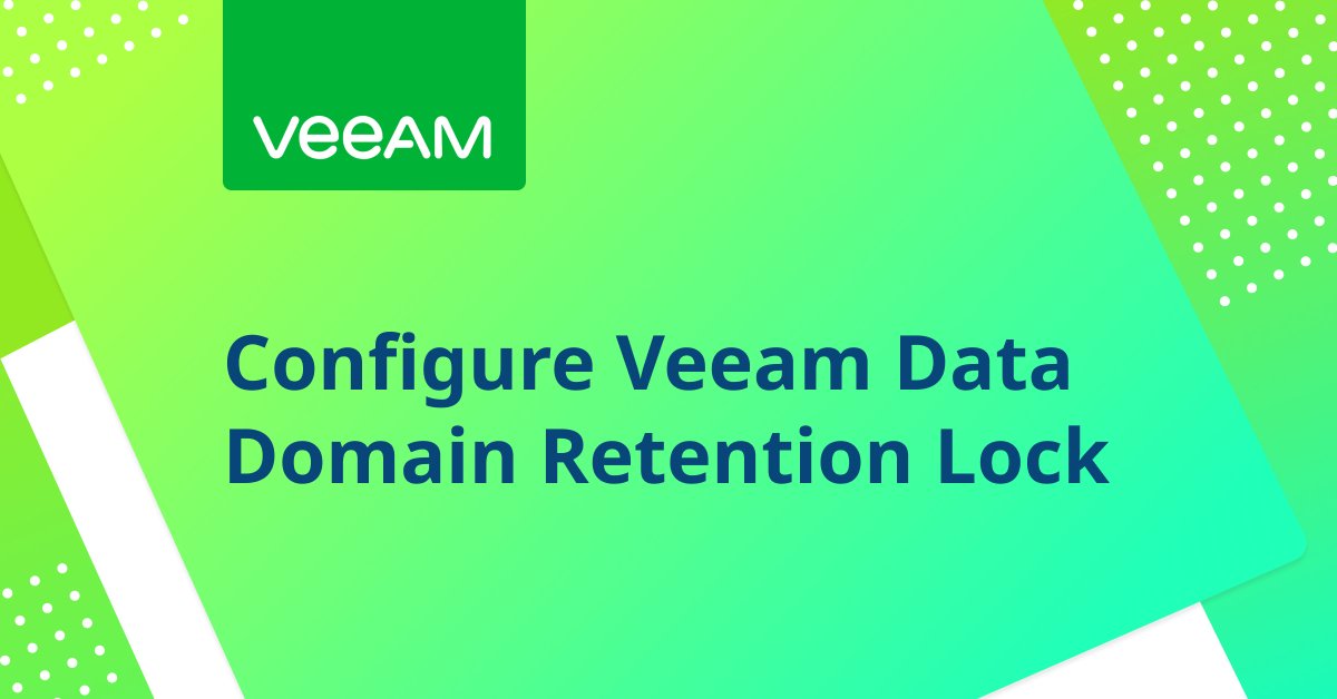 StarWind (@starwindsan) on Twitter photo ๐ฃ#StarWind_how_to
Discover how to enable immutable #backups with #Veeam v12.1 and Data Domain Retention Lock. Check out our guide for step-by-step instructions by Paolo Valsecchi <a href="/NoLabNoPartY/">Paolo Valsecchi</a> for #StarWind. Read more here: starwind.com/s/G ๐ฃ#StarWind_how_to
Discover how to enable immutable #backups with #Veeam v12.1 and Data Domain Retention Lock. Check out our guide for step-by-step instructions by Paolo Valsecchi <a href="/NoLabNoPartY/">Paolo Valsecchi</a> for #StarWind. Read more here: starwind.com/s/G