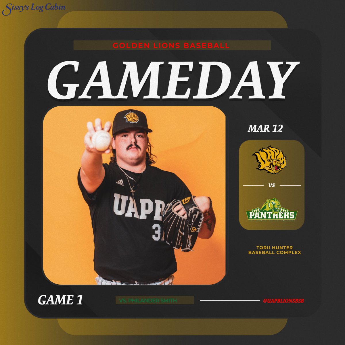 UAPBLionsBSB's tweet image. 𝐁𝐚𝐜𝐤 𝐚𝐭 𝐢𝐭 🦁⚾️

🆚 Philander Smith
⏰ 2:00 pm 
📍Torii Hunter Baseball Complex 
📺 bit.ly/3Q74chB