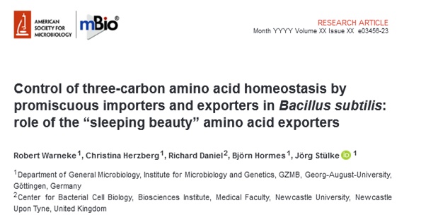 Fresh off the press, our story about the mysterious "sleeping beauty" transporters! Thank you for this great collaboration in Newcastle!

<a href="/mbiojournal/">mBio</a>   <a href="/JorgStulke/">Jörg Stülke</a> <a href="/uniGoettingen/">Uni Göttingen</a>