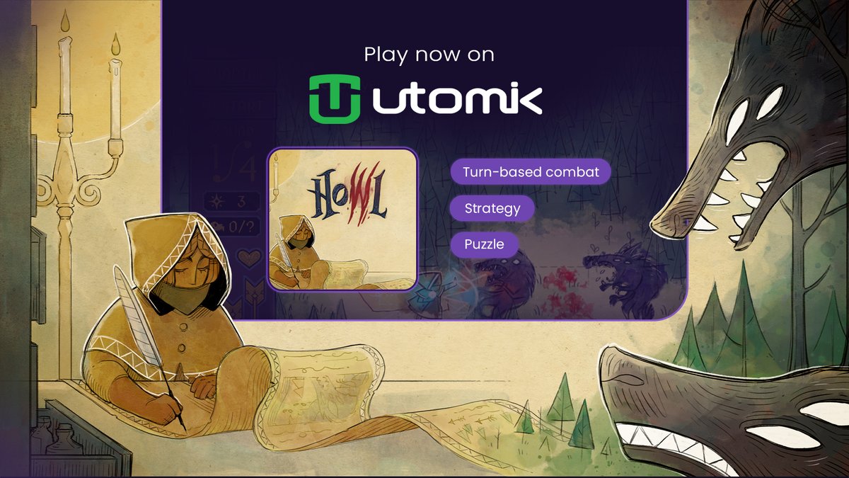 Shroud yourself in mystery with our newest title: Howl! Play this turn-based tactical adventure by @mipumi today on Utomik: bit.ly/4aapEty #Utomik #Newgame #Cloudgaming #Howlgame