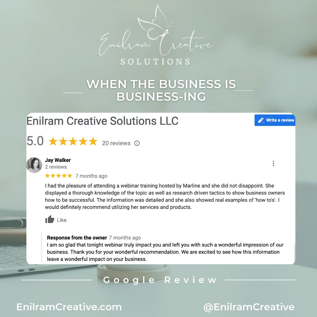 Elevate your business strategies with 
ECS Workshops and Courses! 

💼 Ready to level up?
Explore our new workshop 'She Creates' 
enilramcreative.com/shecreateschal…

#WebinarTraining #BusinessSuccess
#ecsmentoring #enilramcreative