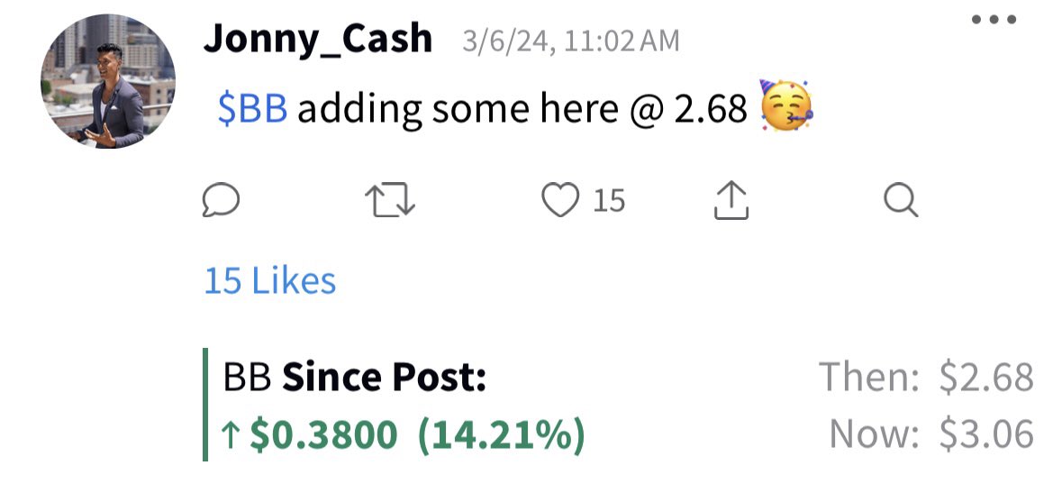 jonyecash's tweet photo. $BB Blackberry starting to heat up 🔥📈🧐 https://t.co/gsaxwo2Gna