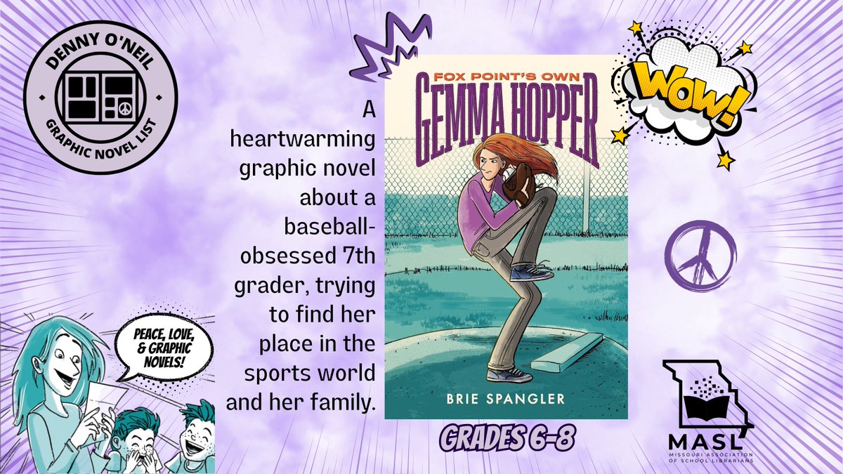 Check out Fox Point's Own Gemma Hopper - one of the graphic novels on the Inaugural Denny O'Neil Graphic Novel List - Grades 6-8 #gemmahopper @BrieSpangler @KnopfBFYR @MASLOnline #maslsc