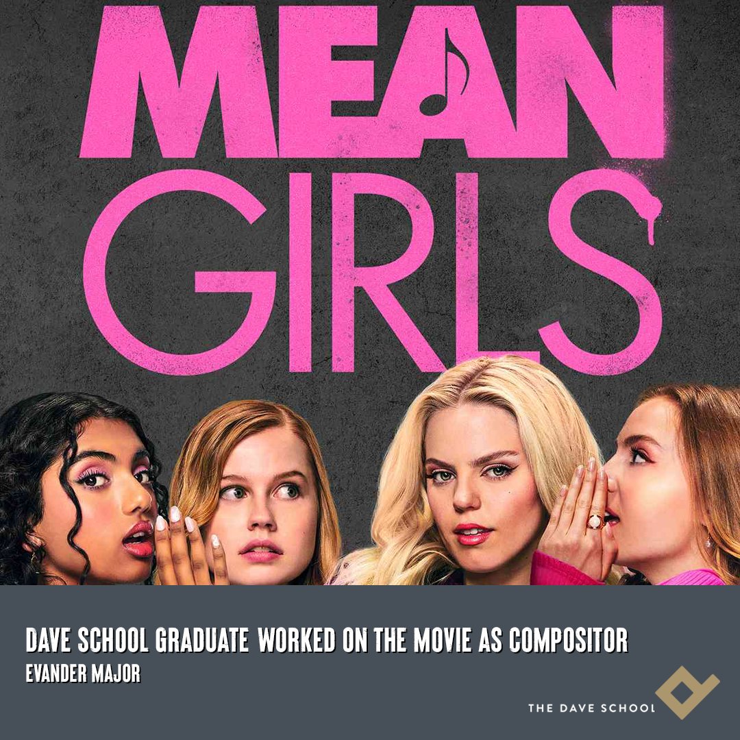 DAVE_School's tweet photo. Big shoutout to the DAVE School grad who contributed to the production of the movie Mean Girls!
If your name isn't on our list, please don't hesitate to contact us! This will help us ensure our records are current and complete #ProudOfOurGrads #OnlyAtDAVE #AlumniSuccess #mea ... https://t.co/9g8SLNU97C