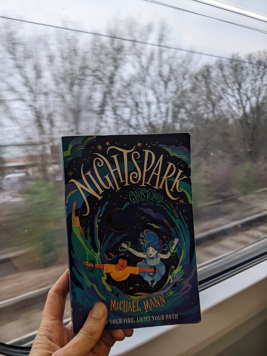 On the train to Bristol for the @1Concorde Book Award! With @jasinbath @Hapfairy & delightful rainy train window views... 👻☁️