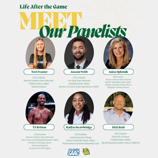 🚨 MSSU STUDENT-ATHLETES 🚨

Tonight in Corley Auditorium at 6PM — this is an event you don’t want to miss!!